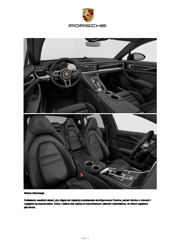 Porsche Panamera cena 499000 przebieg: 45000, rok produkcji 2020 z Warszawa małe 254
